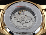 Maserati SFIDA Black Dial Yellow Gold Toned Stainless Steel Watch For Men - R8823140003 Authentic Buy Shop Now
