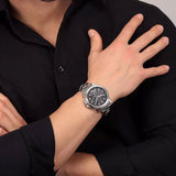 Maserati Successo Solar Edition Black Dial Silver Steel Strap Watch For Men - R8873645003 Authentic Buy Shop Now
