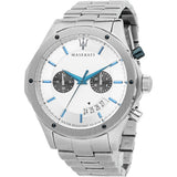 Maserati Circuito Chronograph Silver Dial Silver Steel Strap Watch For Men - R8873627005 Authentic Buy Shop Now