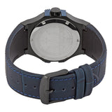 Maserati Potenza Black Dial 42mm Blue Leather Strap Watch For Men - R8851108007 Authentic Buy Shop Now