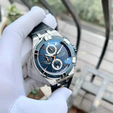 Maurice Lacroix Aikon Chronograph Blue Dial Blue Leather Strap Watch For Men - AI1018-SS001-432-4 Authentic Buy Shop Now