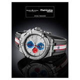 Maurice Lacroix Aikon Chronograph Special Edition Mahindra Racing Silver Dial Grey Rubber Strap Watch for Men - AI1018-TT031-130-2 Authentic Buy Shop Now