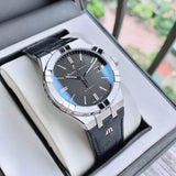 Maurice Lacroix Aikon Date Automatic Black Dial Black Leather Strap Watch For Men - AI6008-SS001-330-1 Authentic Buy Shop Now