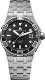 Maurice Lacroix Aikon Venturer Automatic Black Dial Silver Steel Strap Watch For Men - AI6057-SSL22-330-1 Authentic Buy Shop Now