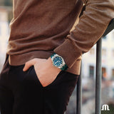 Maurice Lacroix Aikon Venturer Green Dial Green Rubber Strap Watch for Men - AI6057-SSL50-630-5 Authentic Buy Shop Now
