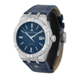 Maurice Lacroix Aikon Automatic Blue Dial Blue Leather Strap Watch For Men - AI6008-ss001-430-1 Authentic Buy Shop Now