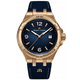 Maurice Lacroix Aikon Limited Edition Blue Dial Blue Leather Strap Watch For Men - AI6008-BRZ01-420-1 Authentic Buy Shop Now