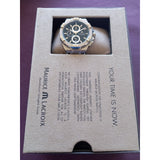 Maurice Lacroix Aikon Chronograph Blue Dial Silver Steel Strap Watch for Men - AI1018-SS002-430-1 Authentic Buy Shop Now