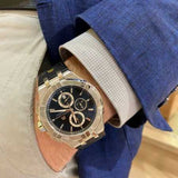 Maurice Lacroix Aikon Chronograph Black Dial Black Leather Strap Watch for Men - AI1018-SS001-330-2 Authentic Buy Shop Now