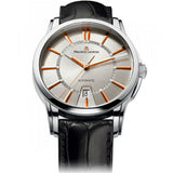 Maurice Lacroix Pontos Silver Dial Black Leather Strap Watch For Men - PT6148-SS001-131 Authentic Buy Shop Now