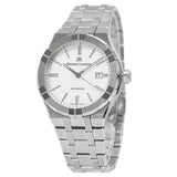 Maurice Lacroix Aikon Date White Dial Silver Steel Strap Watch for Men - AI1008-SS002-131-1 Authentic Buy Shop Now