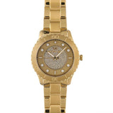 Michael Kors Runway Three-Hand Gold Dial Gold Steel Strap Watch For Women - MK6911 Authentic Buy Shop Now