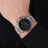 Maserati Epoca Chronograph Black Dial Silver Steel Strap Watch For Men - R8873618017 Authentic Buy Shop Now