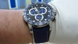 Tissot Supersport Chrono Black Dial Blue Nylon Strap Watch for Men - T125.617.17.051.03 Authentic Buy Shop Now