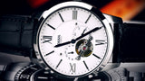 Fossil Townsman Automatic Chronograph White Dial Blue Leather Strap Watch for Men - ME3167 Authentic Buy Shop Now