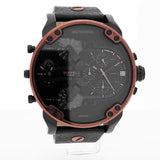 Diesel Mr Daddy 2.0 Chronograph Black Dial Black Steel Strap Watch For Men - DZ7400 Authentic Buy Shop Now