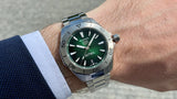 Tag Heuer Aquaracer Professional 200 Automatic Green Dial Silver Steel Strap Watch for Men - WBP2115.BA0627 Authentic Buy Shop Now
