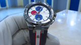 Maurice Lacroix Aikon Chronograph Special Edition Mahindra Racing Silver Dial Grey Rubber Strap Watch for Men - AI1018-TT031-130-2 Authentic Buy Shop Now