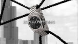 Emporio Armani Classic Analog Black Dial Silver Steel Strap Watch For Men - AR0369 Authentic Buy Shop Now