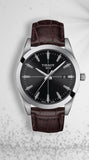 Tissot Gentlemen Black Dial Brown Leather Strap Watch for Men - T127.410.16.051.01 Authentic Buy Shop Now