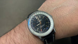 Breitling Navitimer 1 Automatic 41mm Black Dial Black Leather Strap Mens Watch - A17326211B1P2 Authentic Buy Shop Now