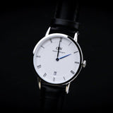 Daniel Wellington Dapper Sheffield White Dial Black Leather Strap Watch For Women - DW00100096 Authentic Buy Shop Now