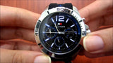 Tommy Hilfiger Sport Multifunction Black Dial Black Rubber Strap Watch for Men - 1791143 Authentic Buy Shop Now