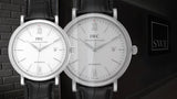 IWC Portofino Automatic White Dial Black Leather Strap Watch for Men - IW356501 Authentic Buy Shop Now