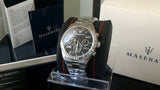 Maserati Competizione Chronograph Black Dial Silver Steel Strap Watch For Men - R8853100012 Authentic Buy Shop Now