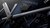 Tag Heuer Carrera Chronograph Blue Dial Silver Steel Strap Watch for Men - CBN2A1A.BA0643 Authentic Buy Shop Now