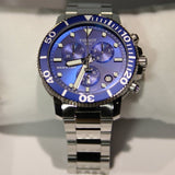 Tissot Seastar 1000 Chronograph Blue Dial Silver Steel Strap Watch For Men - T120.417.11.041.00 Authentic Buy Shop Now