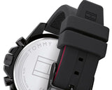 Tommy Hilfiger Mason Black Dial Black Rubber Strap Watch for Men - 1791793 Authentic Buy Shop Now