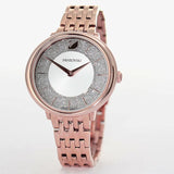 Swarovski Crystalline Chic Analog Silver Dial Rose Gold Steel Strap Watch for Women - 5544590 Authentic Buy Shop Now