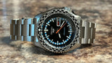 Seiko 5 Sports Checker Flag Special Edition Black Dial Silver Steel Strap Watch For Men - SRPK67K1 Authentic Buy Shop Now