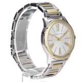 Michael Kors Hartman Quartz White Dial Two Tone Steel Strap Watch For Women - MK3521 Authentic Buy Shop Now