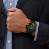 Breitling Superocean Heritage B01 Chronograph 44 Limited Edition Green Dial Black Mesh Bracelet Watch for Men - AB01621A1L1S1 Authentic Buy Shop Now