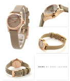 Marc Jacobs Henry Dinky Grey Dial Grey Leather Strap Watch for Women - MBM1239 Authentic Buy Shop Now