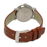 Marc Jacobs Baker White Dial Brown Leather Strap Watch for Women - MBM1270 Authentic Buy Shop Now