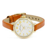 Marc Jacobs Sally White Dial Brown Leather Strap Watch for Women - MBM1351 Authentic Buy Shop Now