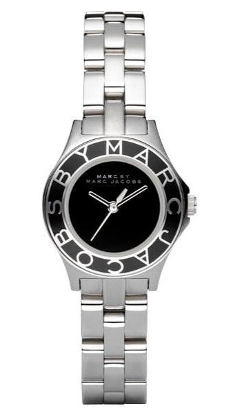 Marc Jacobs Blade Black Dial Silver Steel Strap Watch for Women - MBM3058 Authentic Buy Shop Now