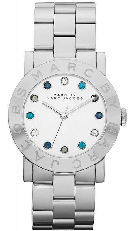 Marc Jacobs Amy White Dial Silver Steel Strap Watch for Women - MBM3140 Authentic Buy Shop Now