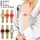 Marc Jacobs Henry Dinky Red Dial Gold Steel Strap Watch for Women - MBM3202 Authentic Buy Shop Now