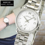 Marc Jacobs Baker White Dial Silver Steel Strap Watch for Women - MBM3246 Authentic Buy Shop Now