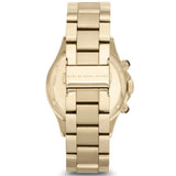 Marc Jacobs Rock Chronograph Black Dial Gold Steel Strap Watch for Women - MBM3253 Authentic Buy Shop Now