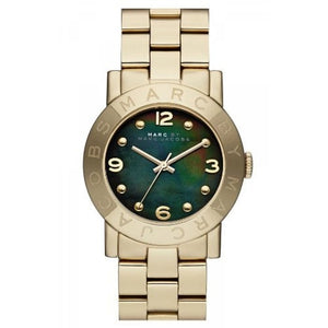 Marc Jacobs Amy Black Dial Gold Steel Strap Watch for Women - MBM3273 Authentic Buy Shop Now