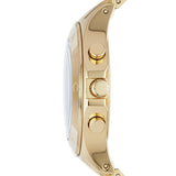 Marc Jacobs Blade Chronograph Black Dial Gold Steel Strap Watch for Women - MBM3309 Authentic Buy Shop Now