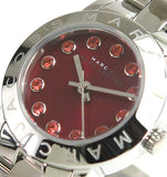 Marc Jacobs Amy Red Dial Silver Steel Strap Watch for Women - MBM3335 Authentic Buy Shop Now