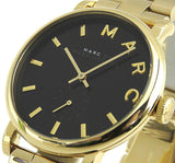 Marc Jacobs Baker Black Dial Gold Steel Strap Watch for Women - MBM3355 Authentic Buy Shop Now