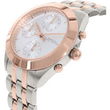 Marc Jacobs Peeker Chronograph Silver Two Tone Steel Strap Watch for Women - MBM3369 Authentic Buy Shop Now