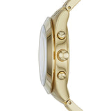 Marc Jacobs Peeker Chronograph Gold Dial Gold Steel Strap Watch for Women - MBM3393 Authentic Buy Shop Now
